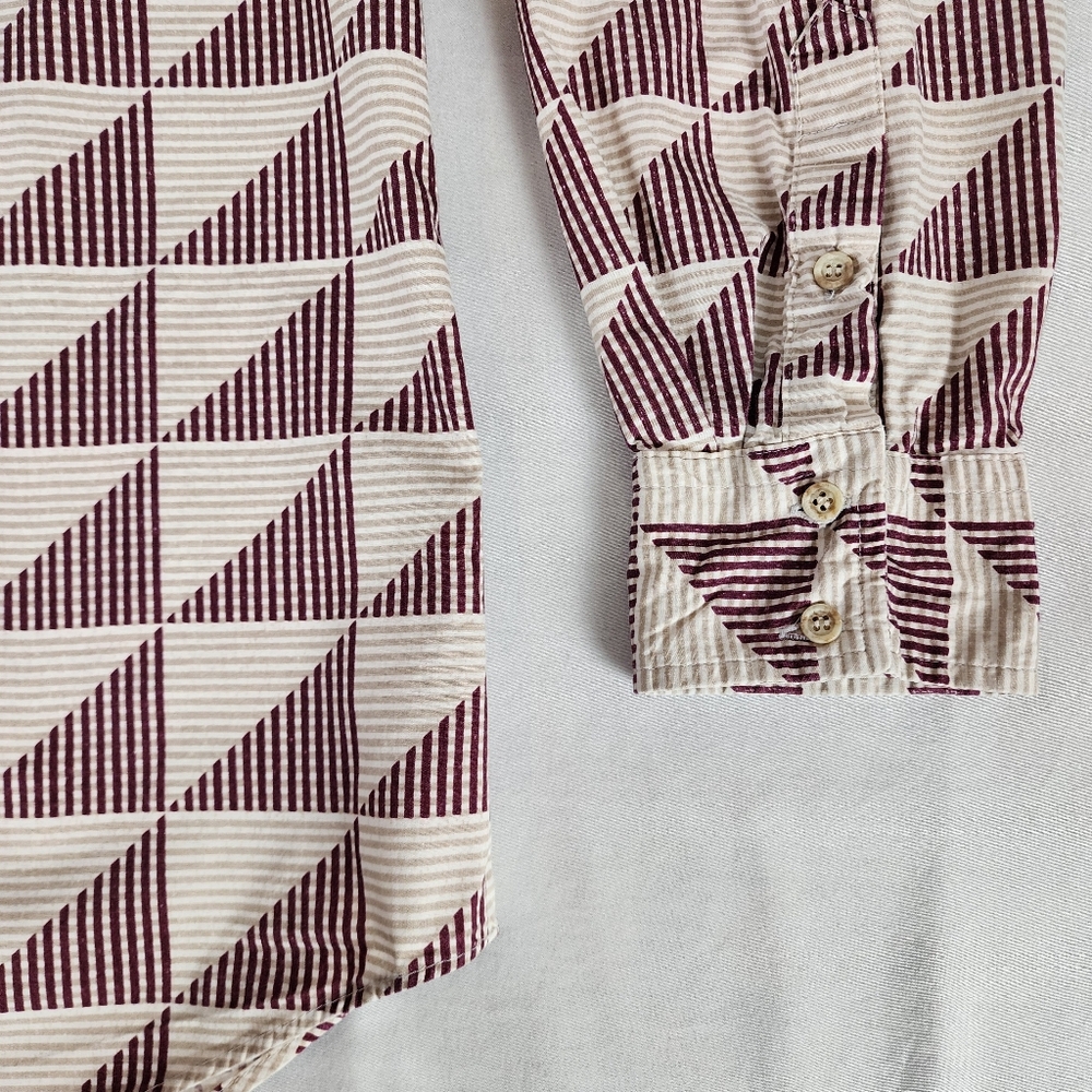 Lost Roo by Roper Triangle Pattern Western Shirt (XL) - Picture 6 of 9